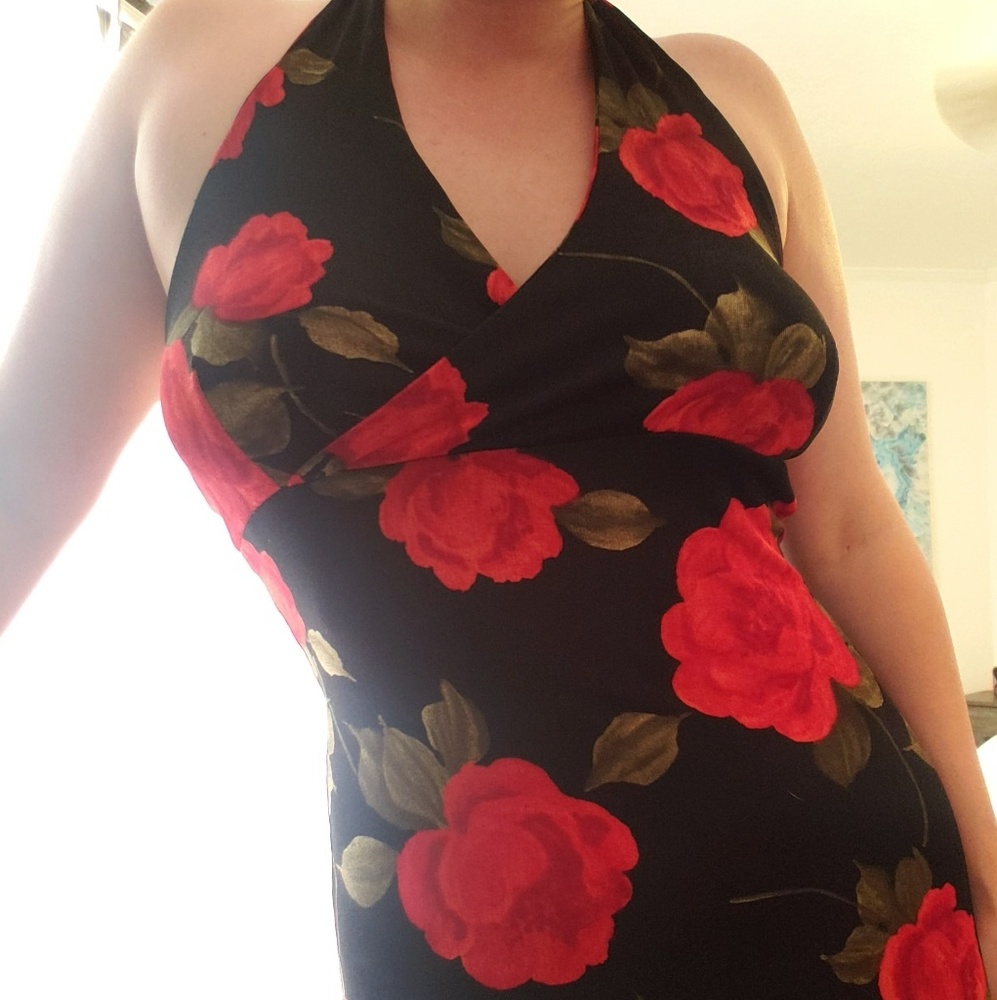 Floral halter